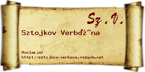 Sztojkov Verbéna névjegykártya